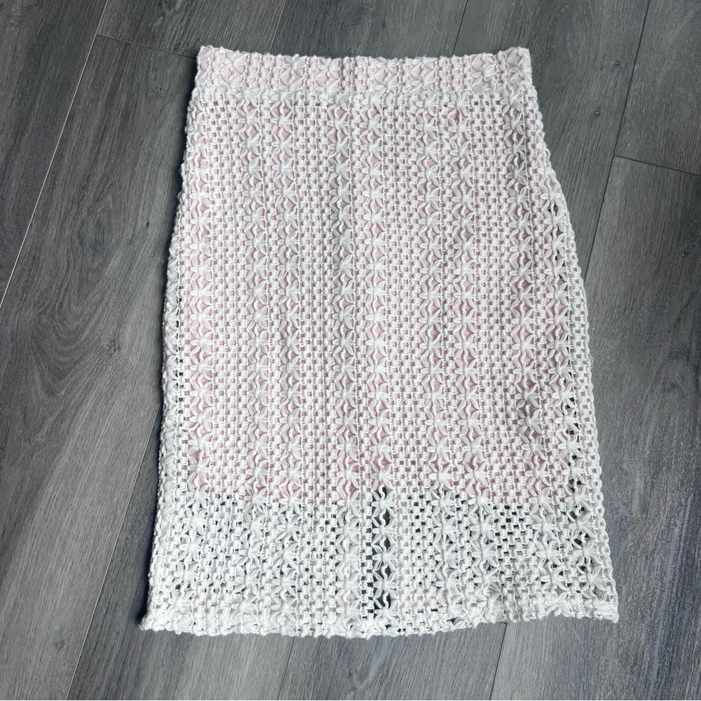 Free People midi skirt crocheted detail size 4